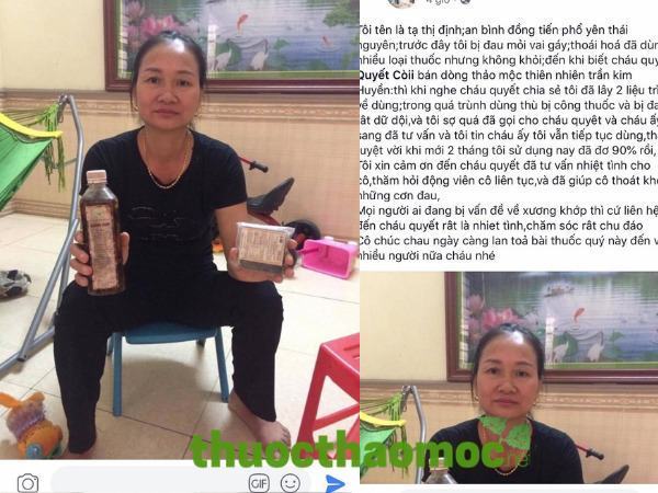 Rượu xoa bóp Trần Kim Huyền trị bệnh hiệu quả