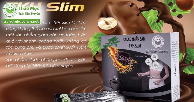 Giảm cân an toàn với Bột Cacao nhân sâm TKH Slim